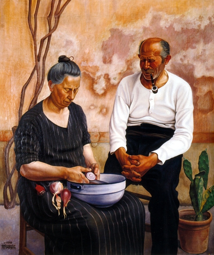 Le lacrime della cipolla (1929) – Cagnaccio di San Pietro Tablo