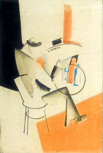 Le lecteur au bistrot - Gustave Buchet Tablo