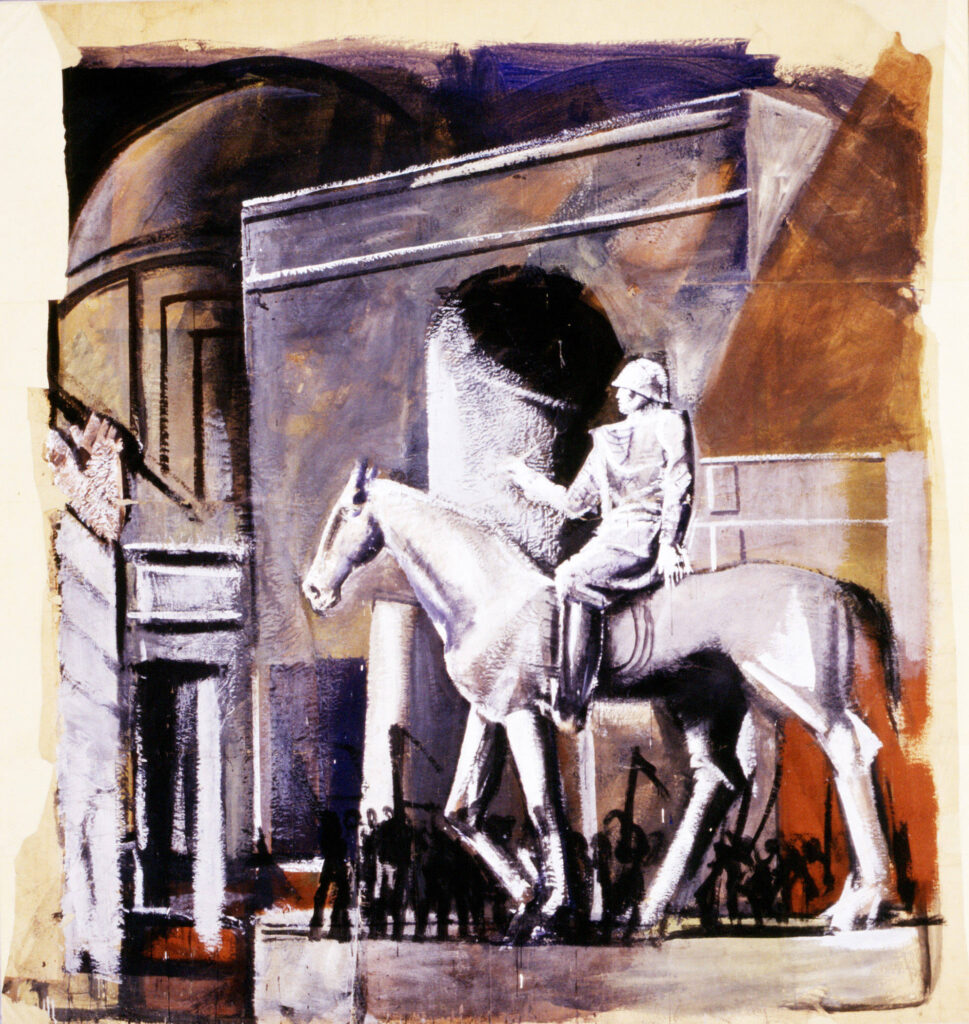 Leader on Horseback (1934) – Mario Sironi Tablo