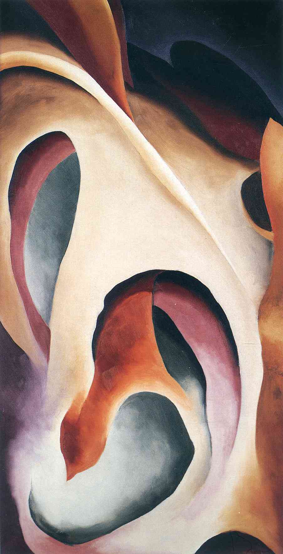 Leaf Motif 2 - Georgia O'Keeffe Tablo