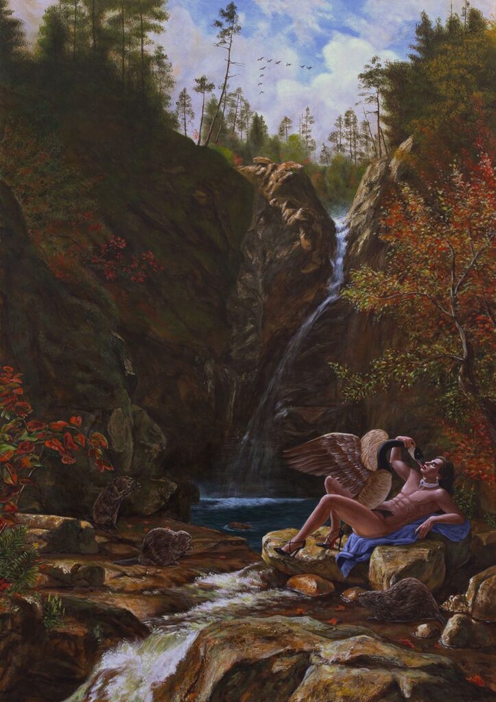 Leda and the Swan – Kent Monkman Tablo
