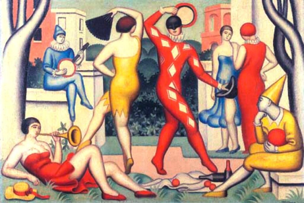 Les Arlequins (1925) - Jean Metzinger Tablo