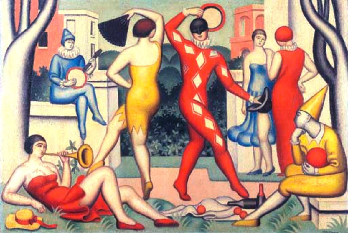 Les Arlequins (1925) - Jean Metzinger Tablo