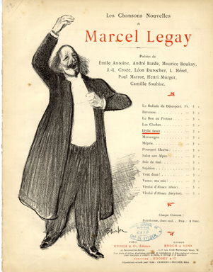 Les Chansons Nouvelles de Marcel Legay – Théophile Steinlen Tablo