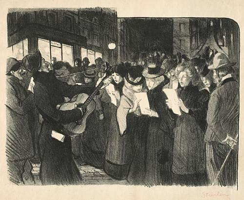 Les Chanteurs des Rues (1899) – Théophile Steinlen Tablo