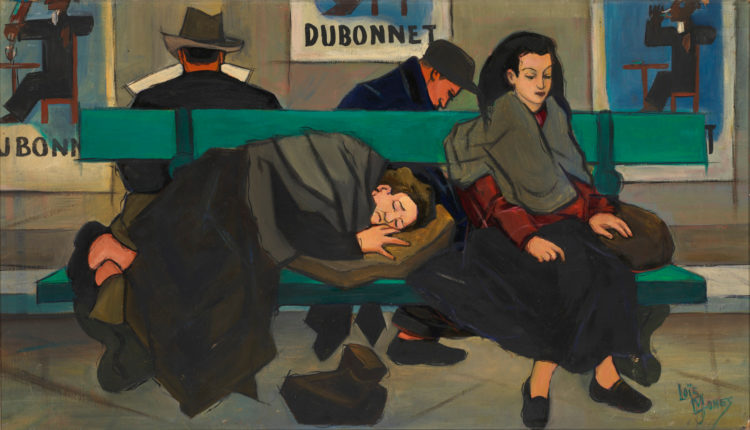 Les Clochards, Montmartre, Paris (1947) – Lois Mailou Jones Tablo
