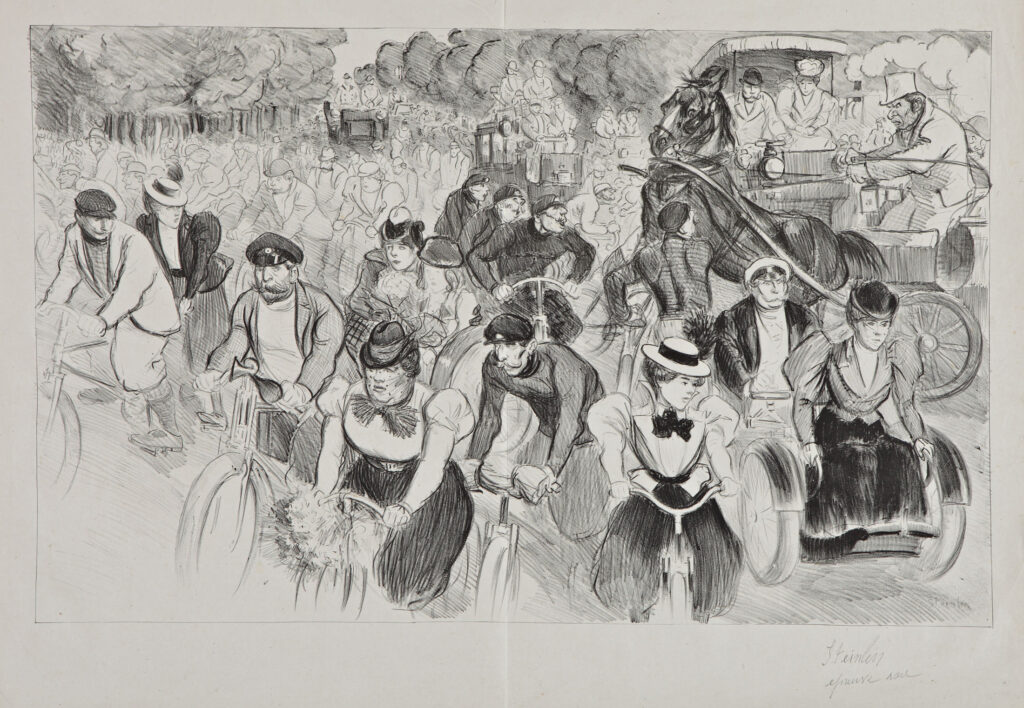 Les Cyclistes (1889) – Théophile Steinlen Tablo