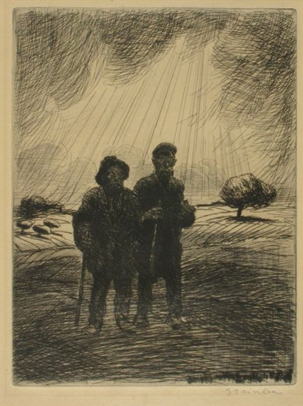 Les Deux Vagabonds – Théophile Steinlen Tablo