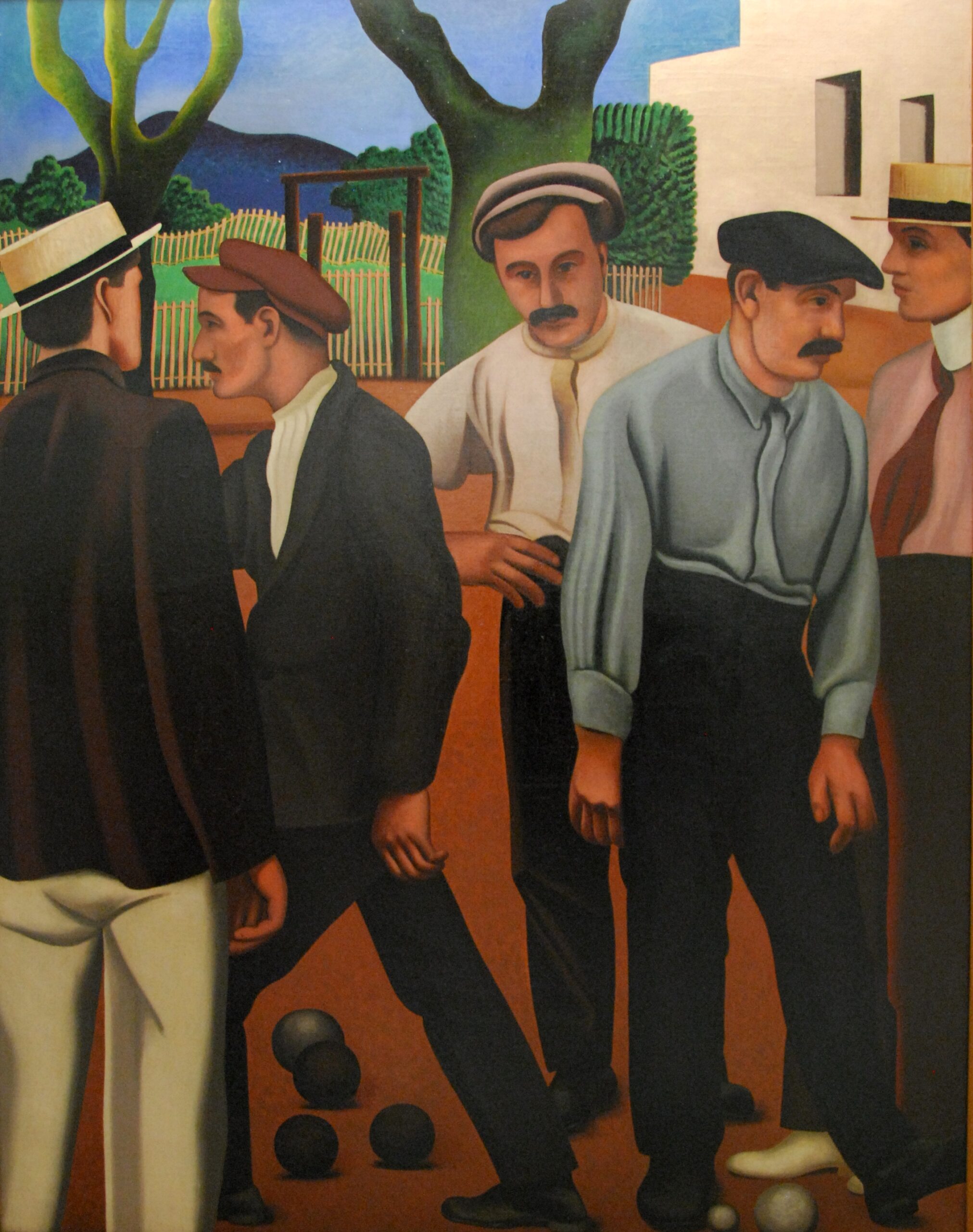 Les Joueurs de boules - Auguste Herbin Tablo
