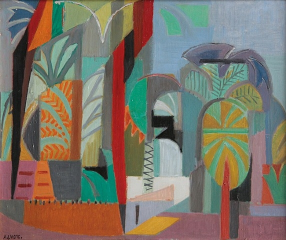 Les Palmiers à Thèbes (1950) - André Lhote Tablo