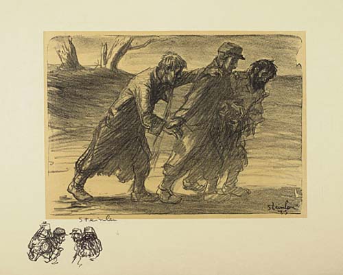 Les Trois Compagnons (1915) – Théophile Steinlen Tablo