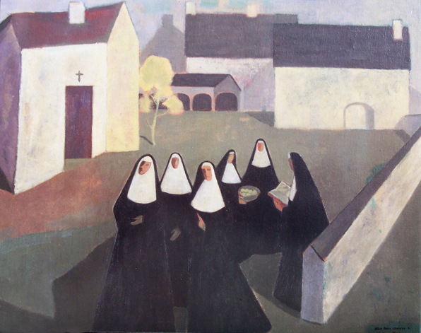 Les Ursulines (1951) - Jean Paul Lemieux Tablo