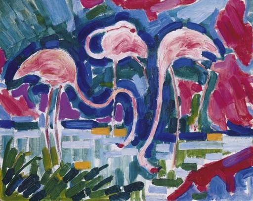 Les flamants (1907) - Jean Metzinger Tablo