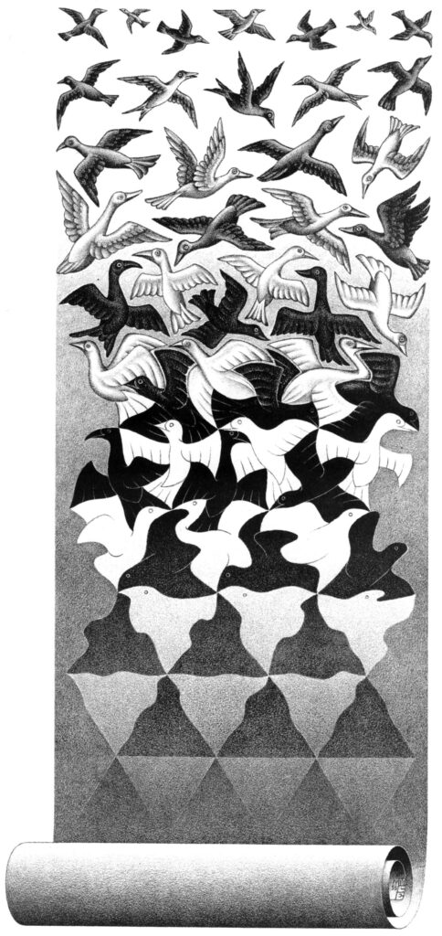 Liberation (1955) - M. C. Escher Tablo