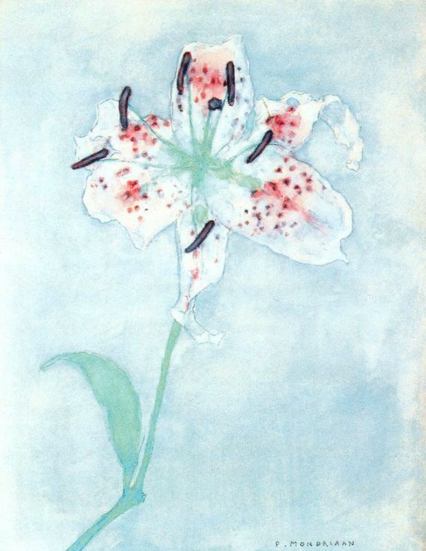 Lily (1921) – Piet Mondrian Tablo