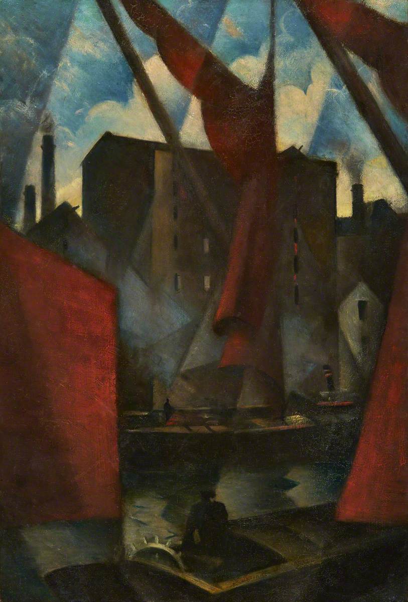 Limehouse (1913) - C. R. W. Nevinson Tablo