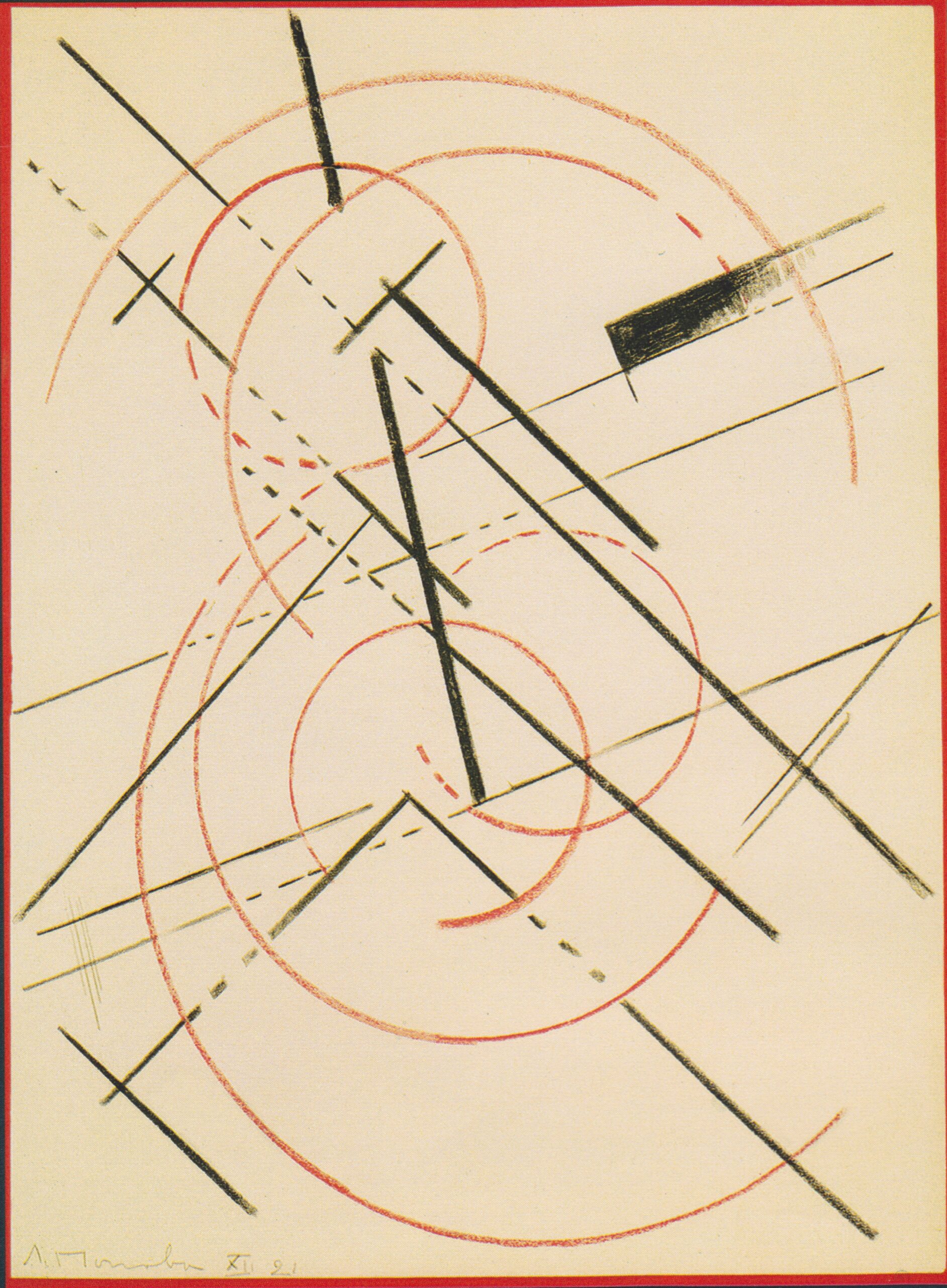 Lineare Composition - Lyubov Popova Tablo
