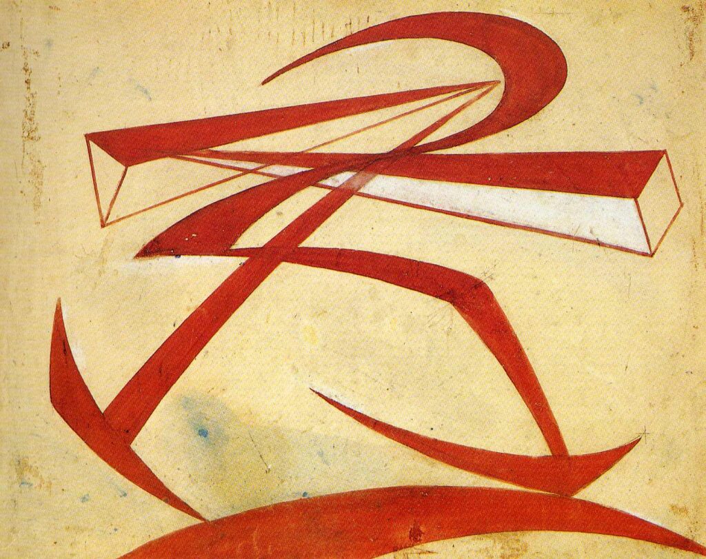 Lines Force of Boccioni’s Fist (1915) – Giacomo Balla Tablo