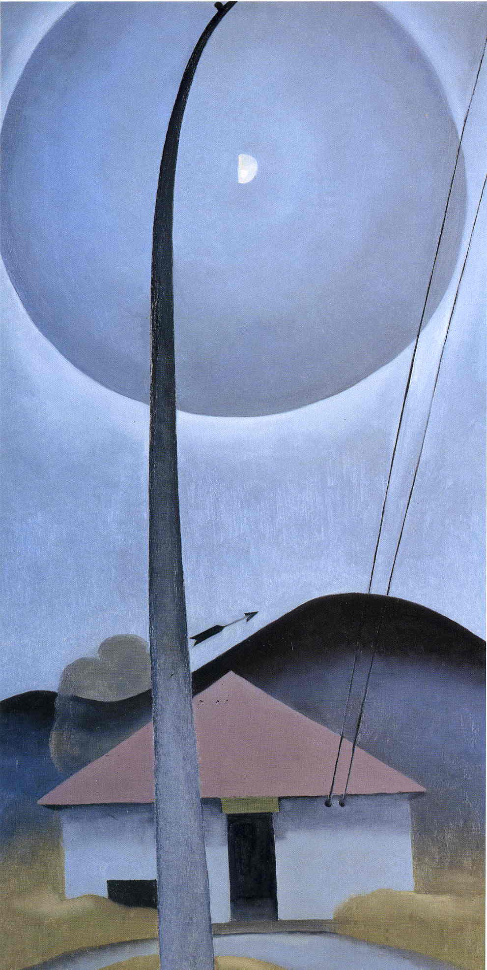 Little House with Flagpole - Georgia O'Keeffe Tablo