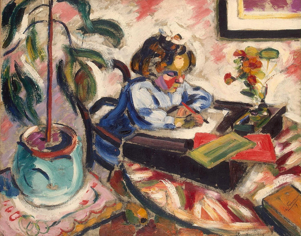 Little Schoolgirl (1907) - Henri Le Fauconnier Tablo