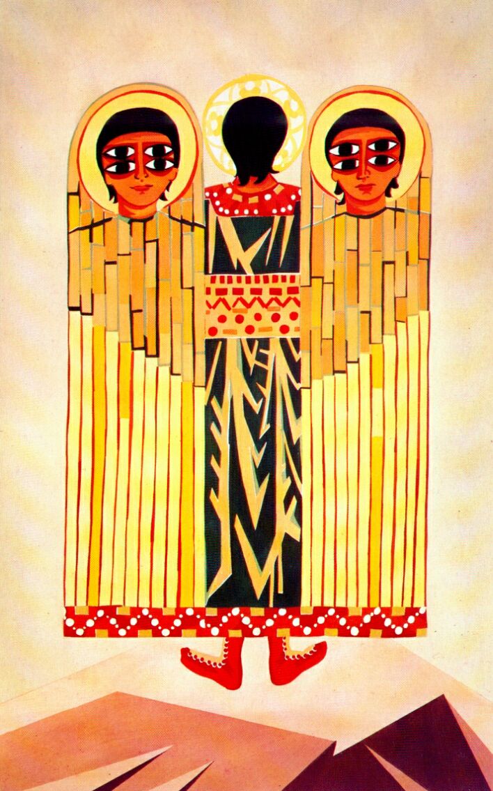 Liturgy, The Seraph's costume (1914) - Natalia Goncharova Tablo