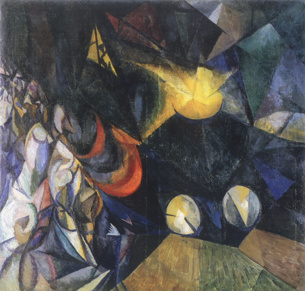 Locomotive (1915) - Oleksandr Bogomazov Tablo