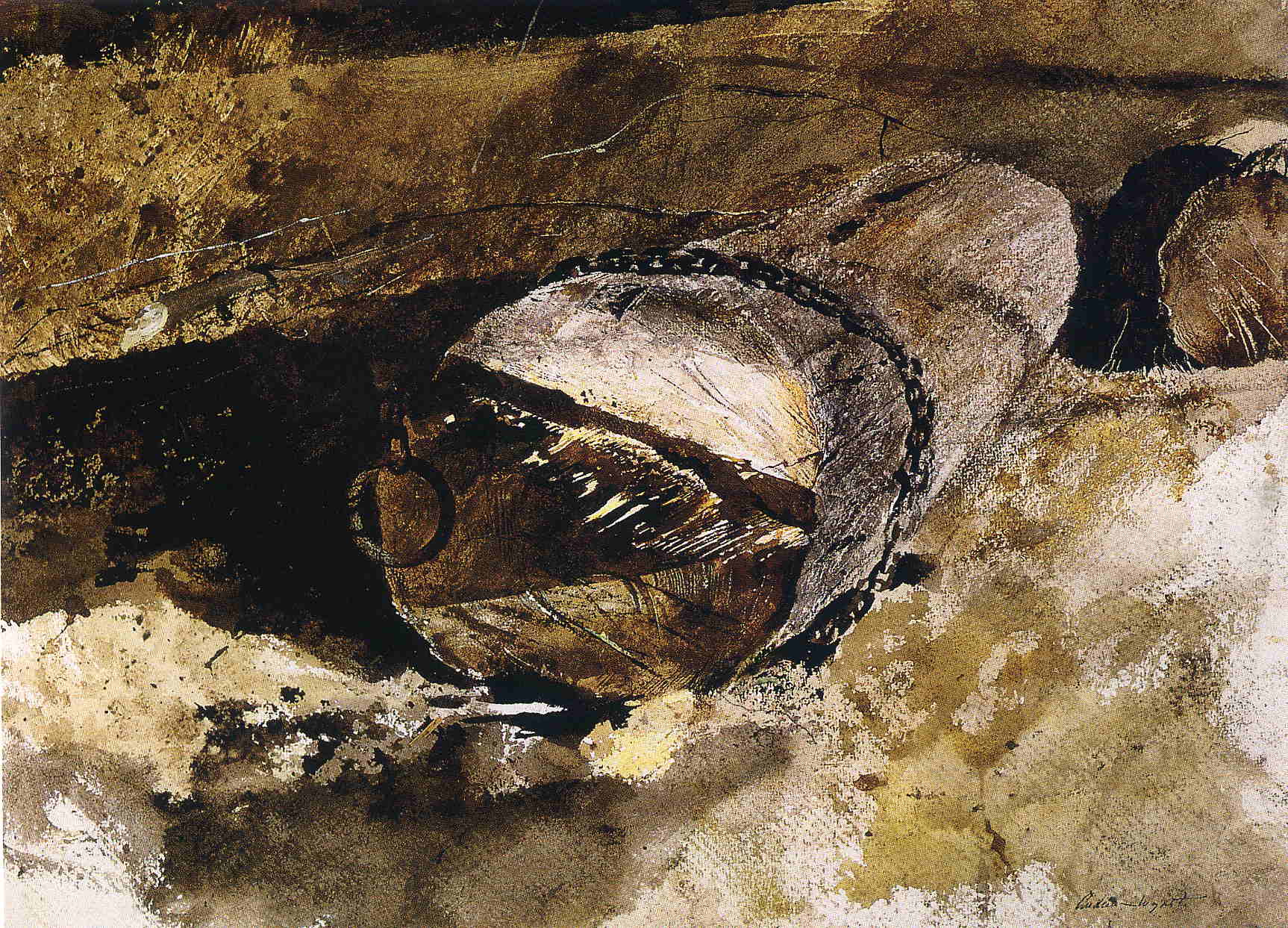 Log Chain - Andrew Wyeth Tablo
