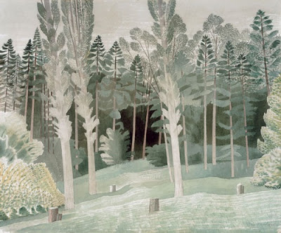 Lombardy Poplars (1935) – Eric Ravilious Tablo