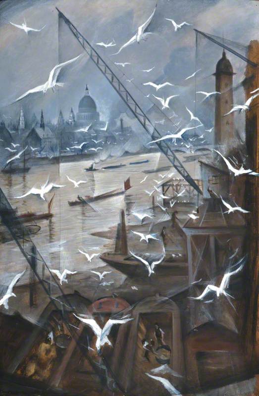 London, Winter (1928) - C. R. W. Nevinson Tablo