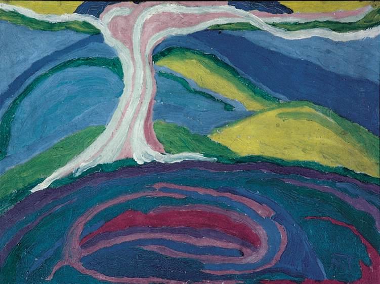 Lonely Tree (1917) – János Mattis-Teutsch Tablo