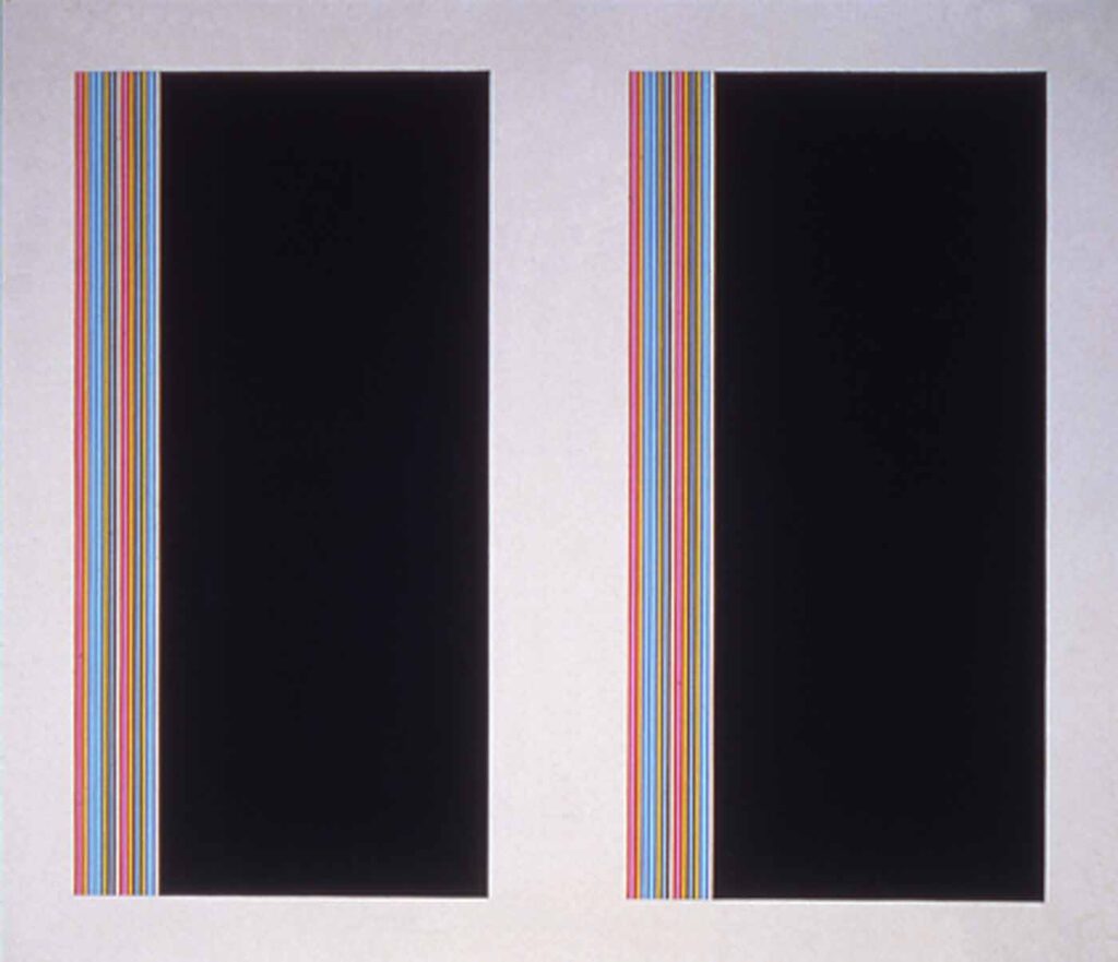 Looking Glass - Gene Davis Tablo