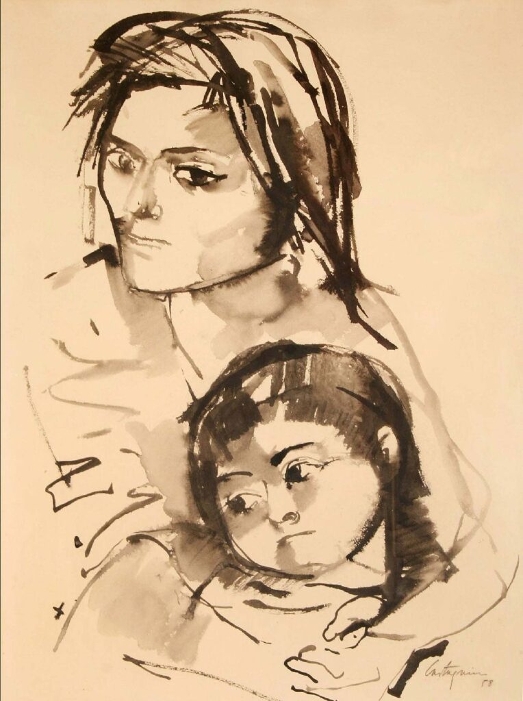 Los hermanitos - Juan Carlos Castagnino Tablo