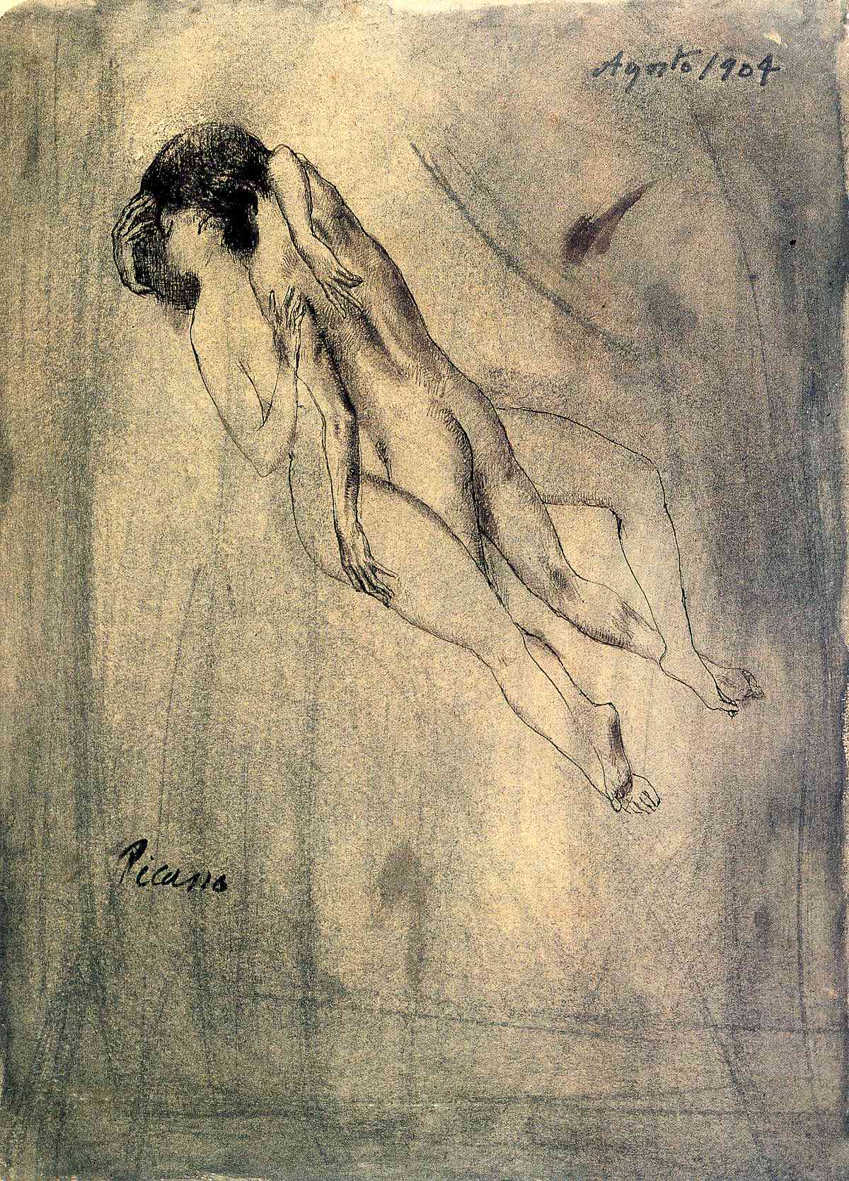Lovers (1904) - Pablo Picasso Tablo