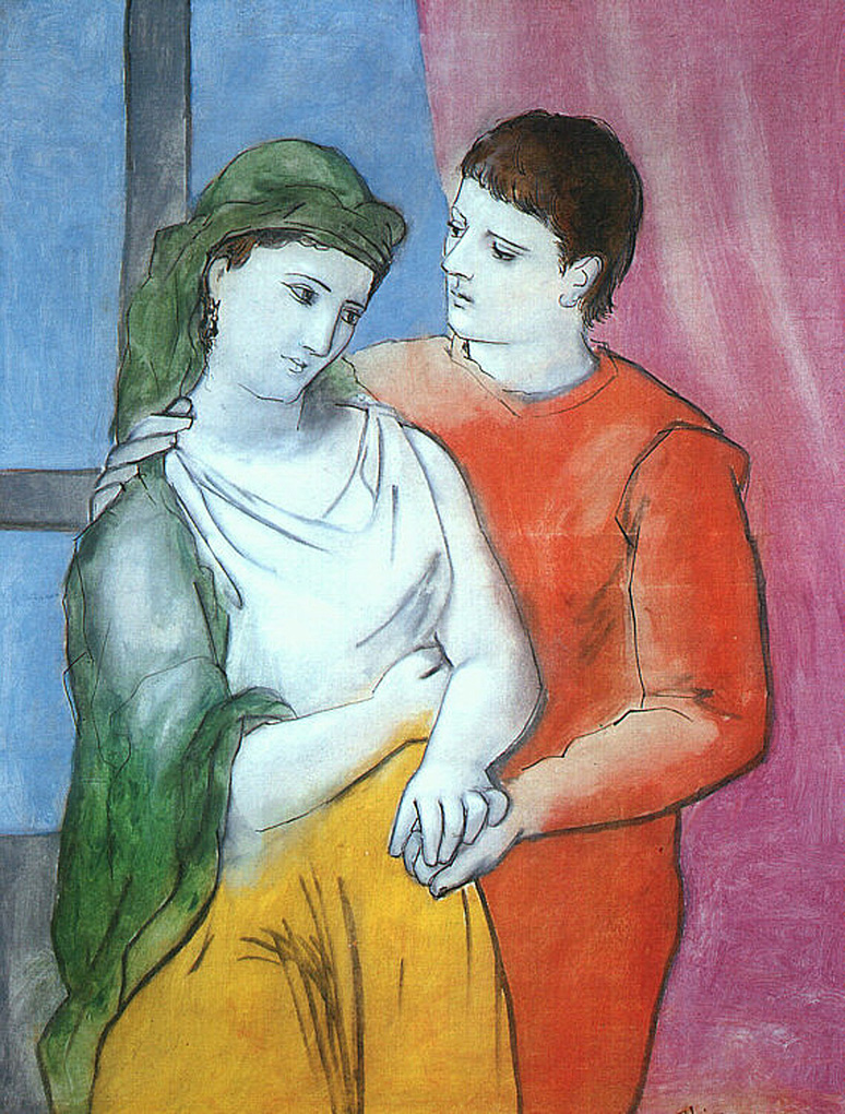 Lovers (1923) - Pablo Picasso Tablo