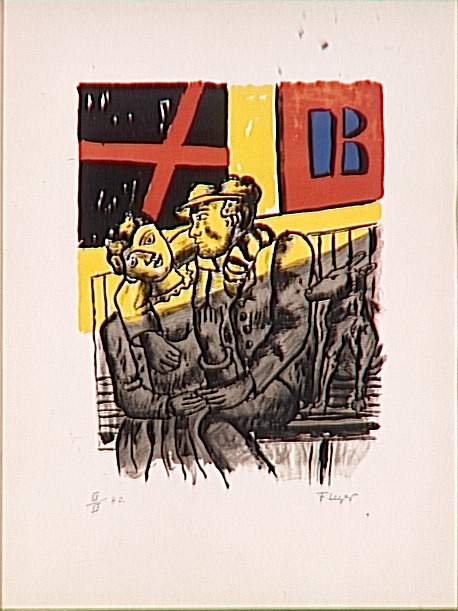 Lovers - Fernand Léger Tablo