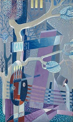 Lucia with mask (1951) - Gösta Adrian-Nilsson Tablo