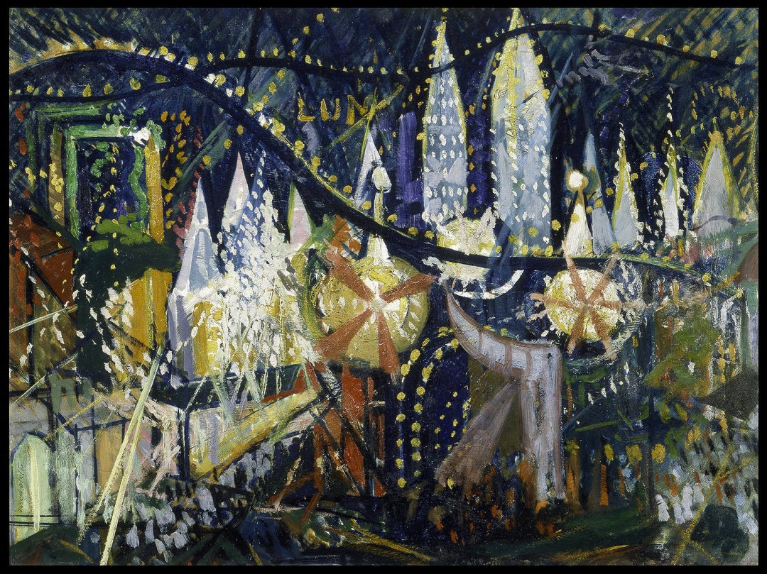 Luna Park (1913) - Joseph Stella Tablo