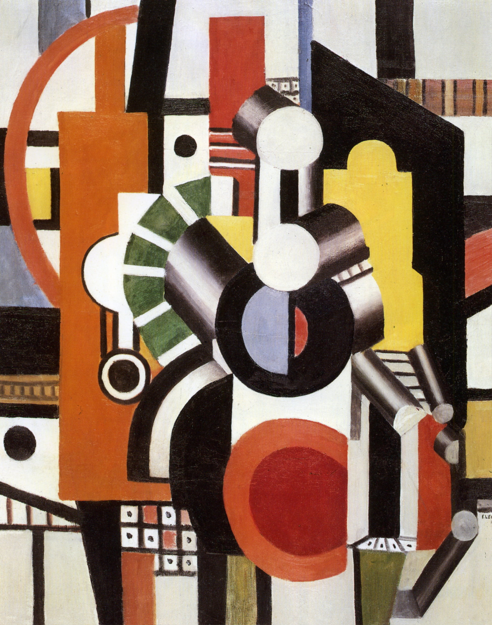 Machine elements (1919) - Fernand Léger Tablo