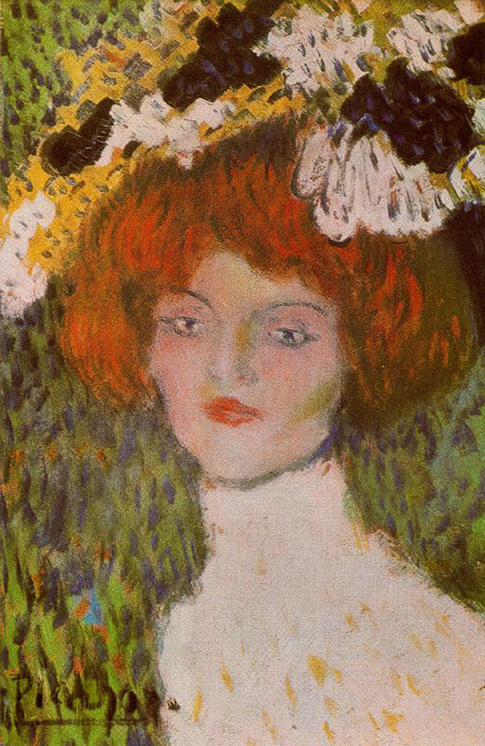 Madrilenian (Head of young woman) (1901) - Pablo Picasso Tablo