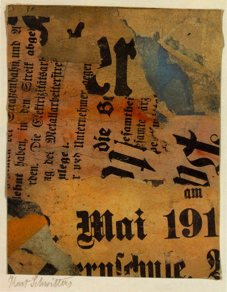 Mai 191 (1919) – Kurt Schwitters Tablo