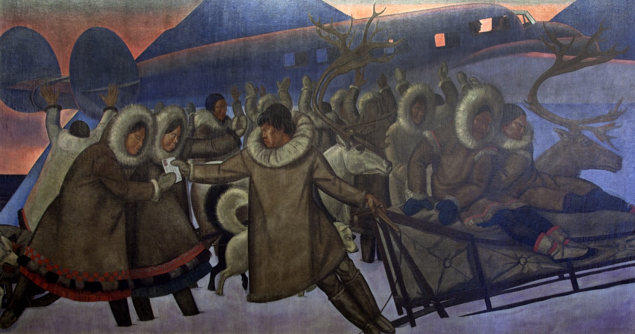 Mail Service in the Arctic (1937) - Rockwell Kent Tablo