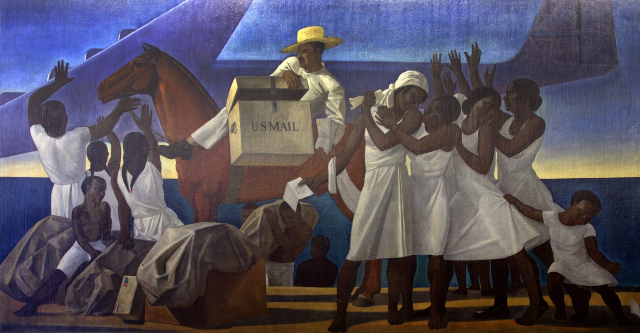 Mail Service in the Tropics - Rockwell Kent Tablo