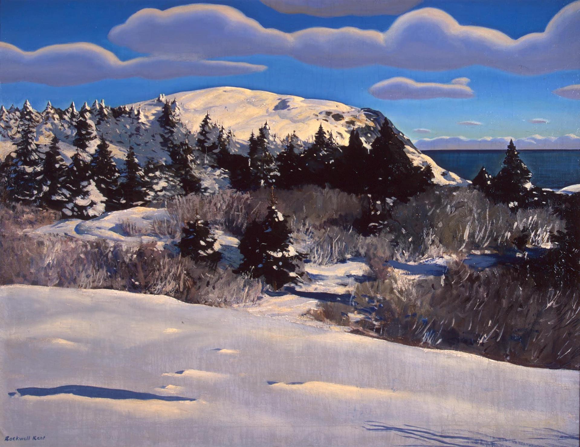 Maine Headland, Winter (1906) - Rockwell Kent Tablo