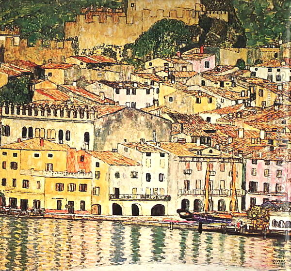 Malcesine on Lake Garda (1913) – Gustav Klimt Tablo