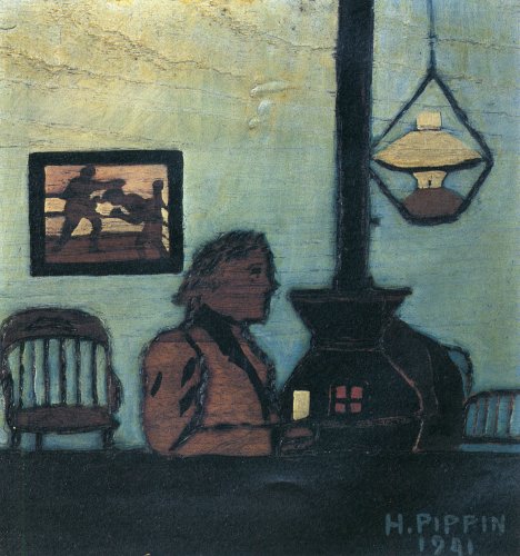 Man Seated Near Stove (1941) – Horace Pippin Tablo