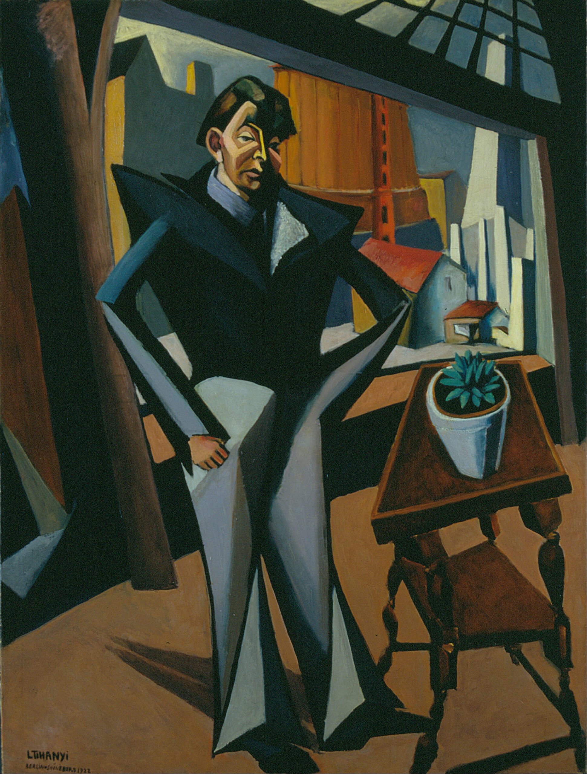 Man Standing at a Window (1922) - Lajos Tihanyi Tablo