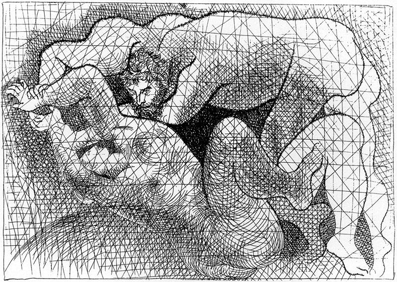 Man and woman (1927) - Pablo Picasso Tablo