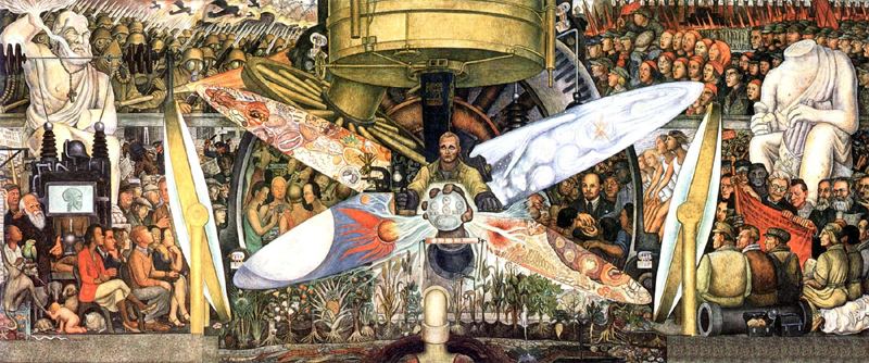 Man at the CrossroadsMan, Controller of the Univers (1933) – Diego Rivera Tablo