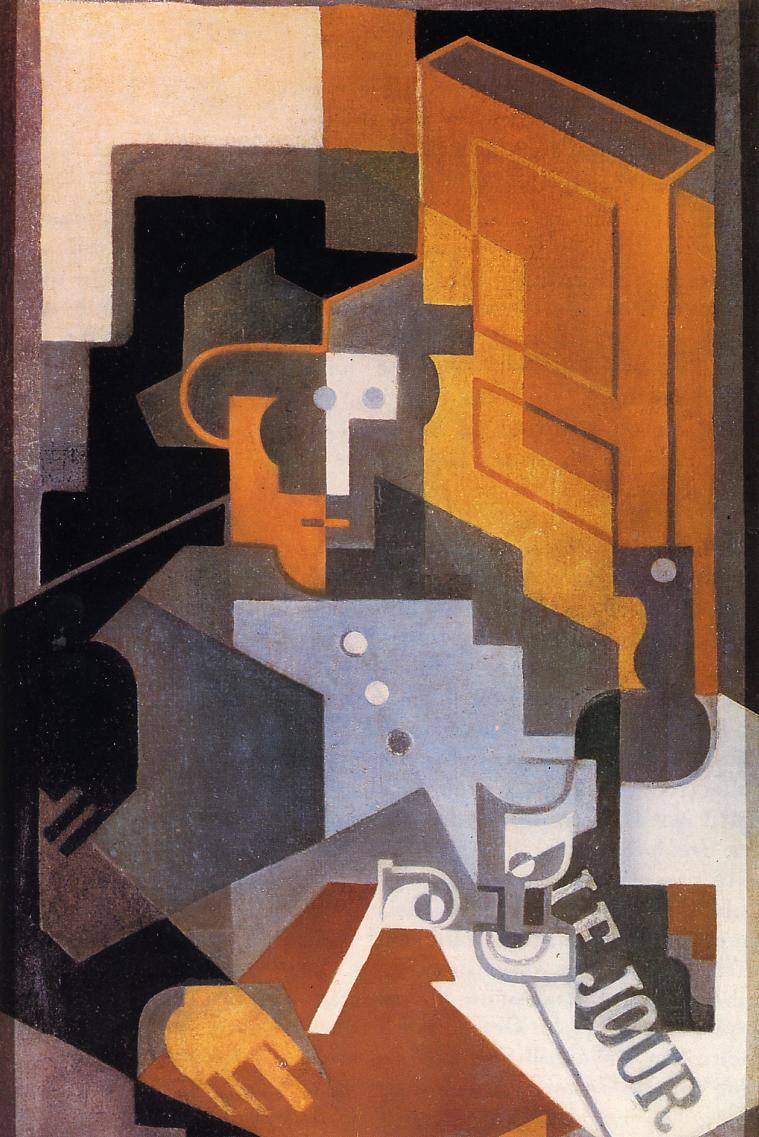Man from Touraine (1918) - Juan Gris Tablo