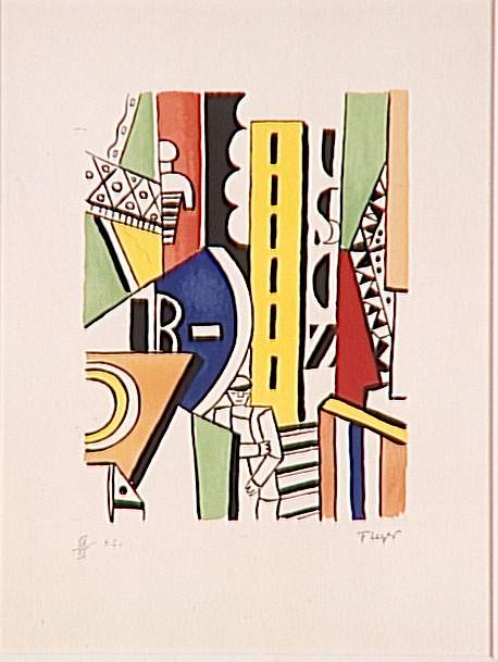 Man in Town - Fernand Léger Tablo